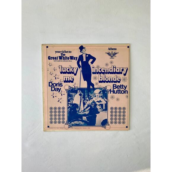 Lucky Me Doris Day & Incendiary Blonde Betty Hutton Soundtrack Athena Stereo LP - Picture 1 of 6